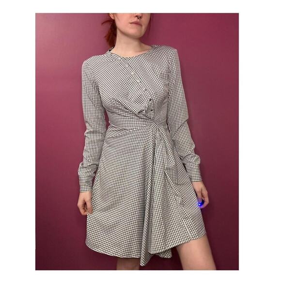 Other Dresses & Skirts - Project Runway Gingham Plaid Grey Dress